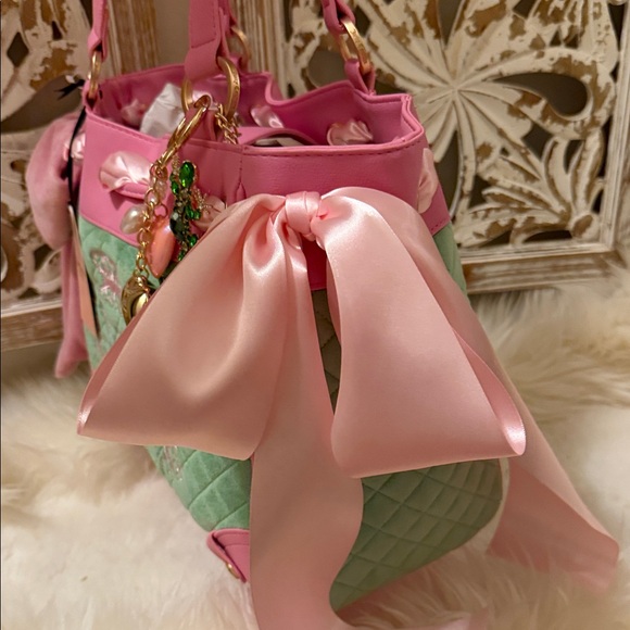 Exclusive Juicy Couture Fairytale Tote in Pink and green with Embellishments 🩷 - Picture 4 of 13